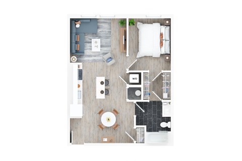 1 BED 1 BATH P at Jayde Parkside Apartments, Washington